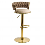 cautireduceri.ro-SCAUN DE BAR ABS 118 CATIFEA BEJ cautireduceri.ro-SCAUN DE BAR ABS 118 CATIFEA BEJ