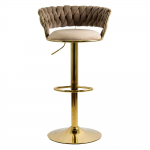 cautireduceri.ro-SCAUN DE BAR ABS 118 CATIFEA BEJ cautireduceri.ro-SCAUN DE BAR ABS 118 CATIFEA BEJ