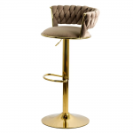 cautireduceri.ro-SCAUN DE BAR ABS 118 CATIFEA BEJ cautireduceri.ro-SCAUN DE BAR ABS 118 CATIFEA BEJ