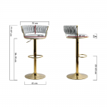 cautireduceri.ro-SCAUN DE BAR ABS 118 CATIFEA ALBASTRU cautireduceri.ro-SCAUN DE BAR ABS 118 CATIFEA ALBASTRU