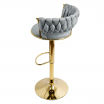 cautireduceri.ro-SCAUN DE BAR ABS 118 CATIFEA GRI cautireduceri.ro-SCAUN DE BAR ABS 118 CATIFEA GRI